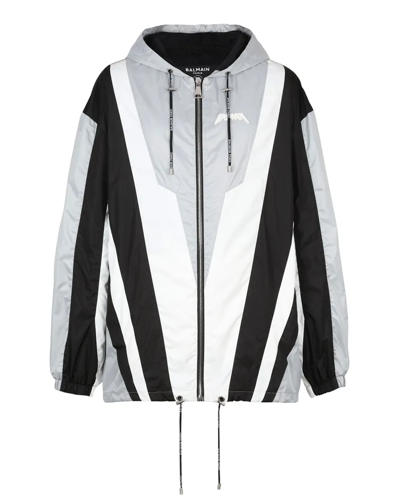 Balmain Windbreaker Jacke Black