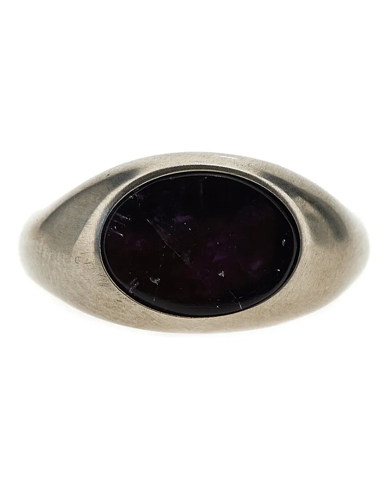 Dries van Noten Trocknen Van Note 'Stone Signet' Ring Purple