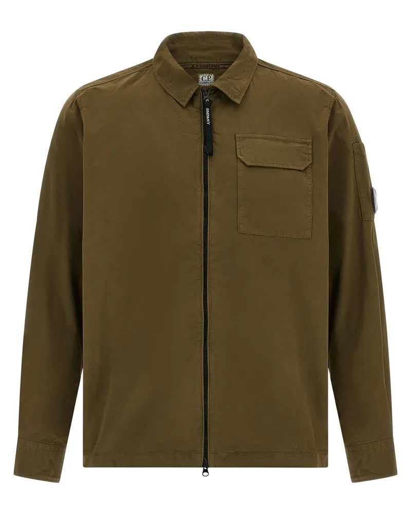 C.P. Company C.P. Firmenzip Overshirt Green