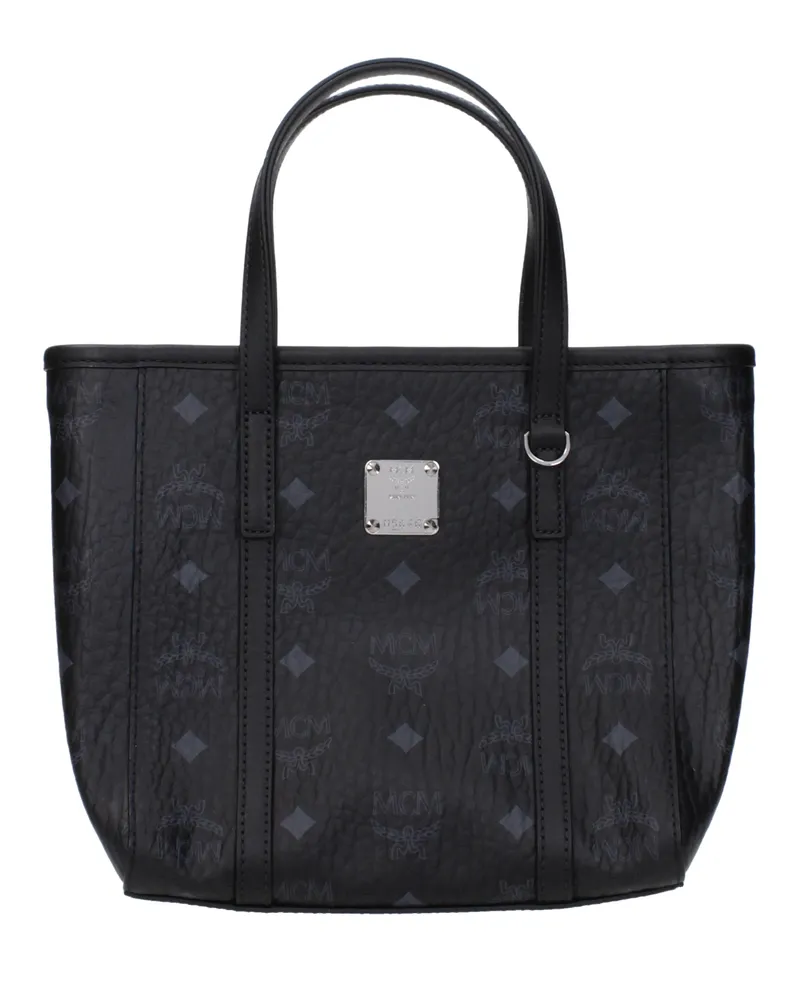 MCM Frauen 's Handtaschen, schwarzes Leder mit oder ohne Futter -