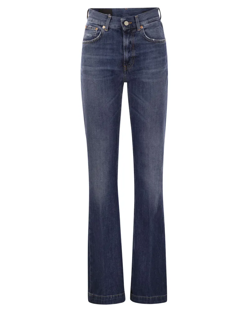 Dondup Olivia Slim Fit Bootcut Jeans Dunkler