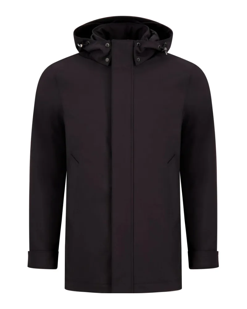 Woolrich Soft Shell Barrow Mac Mantel Black