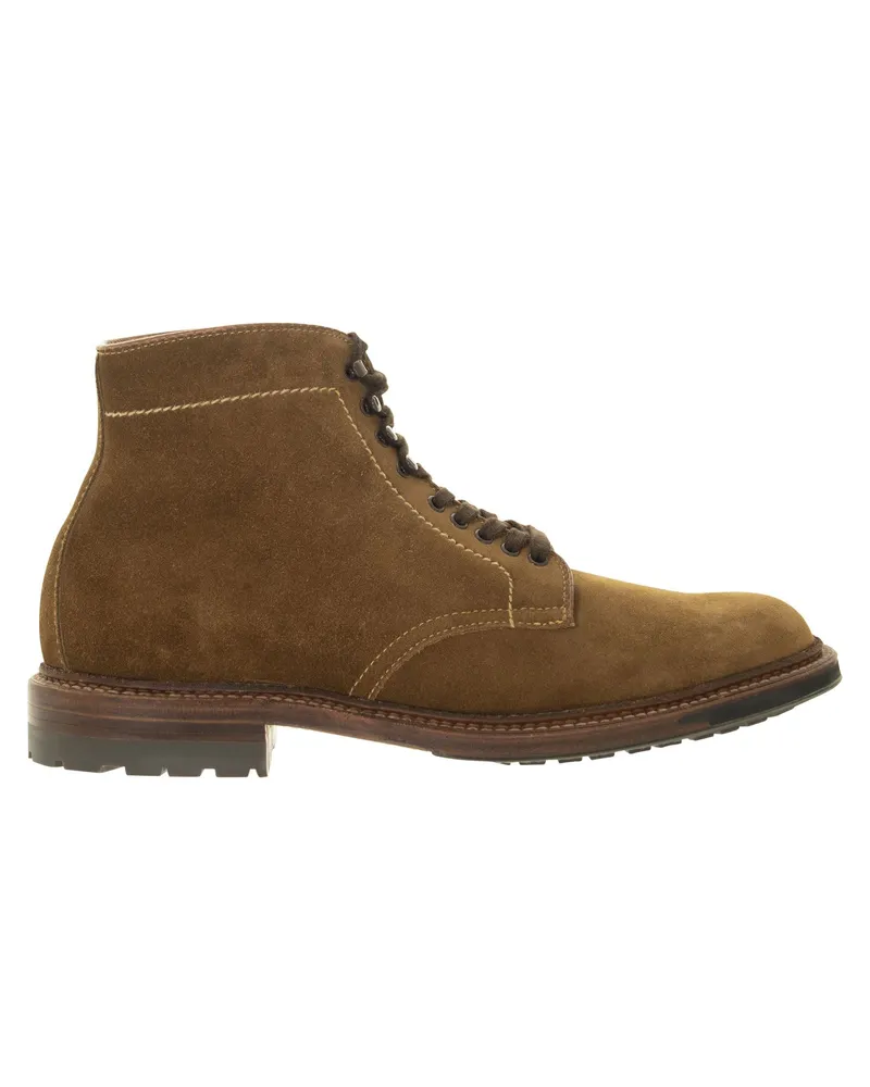 Alden Simple Speced Suede Stiefel Snuff