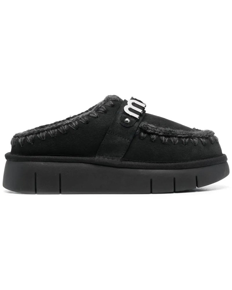 Mou Bounce Clog Pantoffeln Black