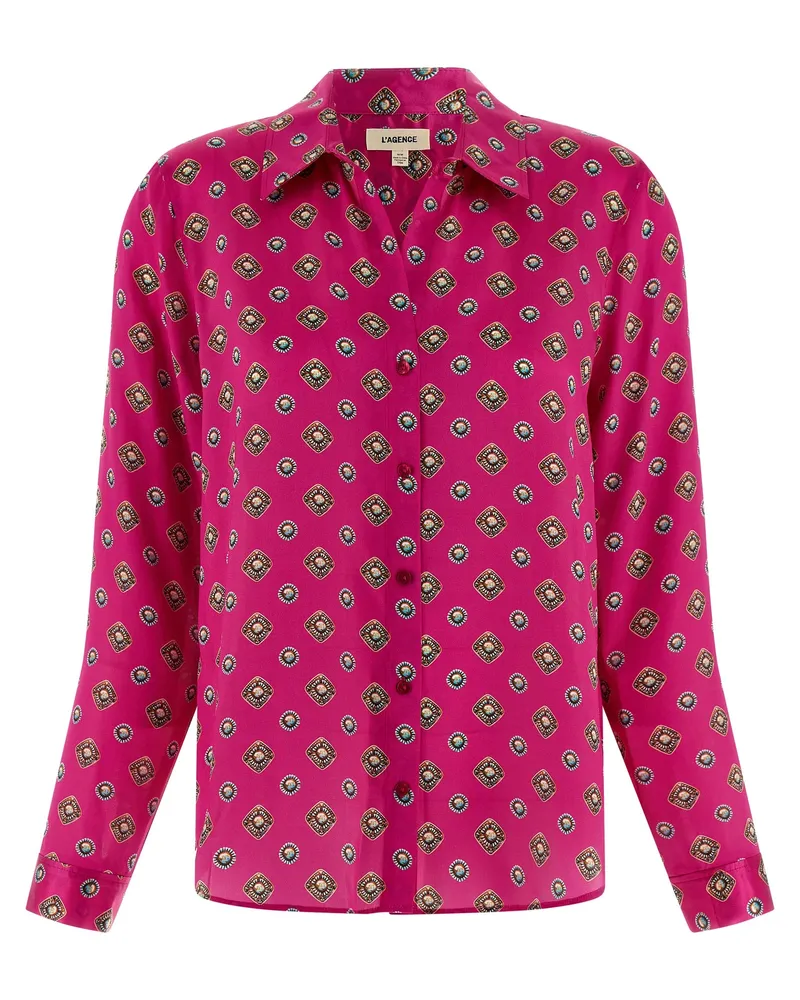 L'Agence LAgence-Shirt „Tyler Fuchsia