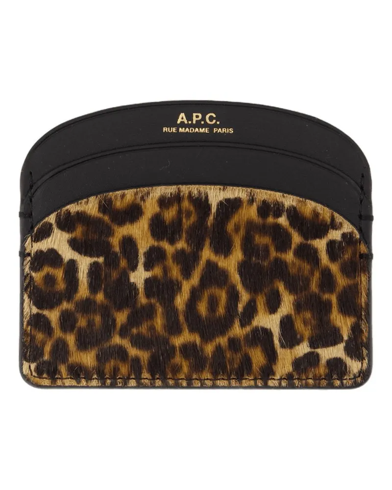 A.P.C. Kartenhalter  Leder gedruckt Gedruckt