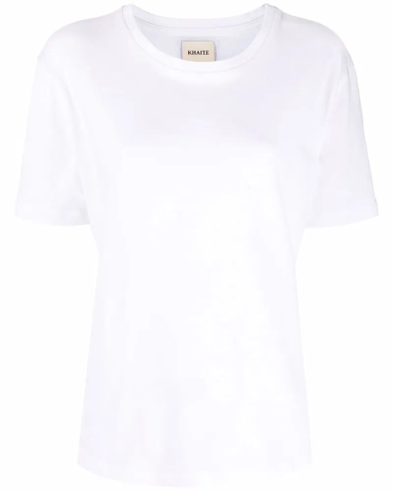 KHAITE Baumwoll-T-Shirt White