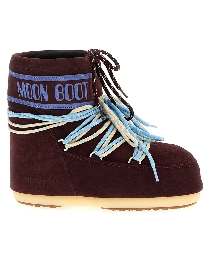 Moon Boot Mondstiefel 'Icon Low' Knöchelstiefel Bordeaux