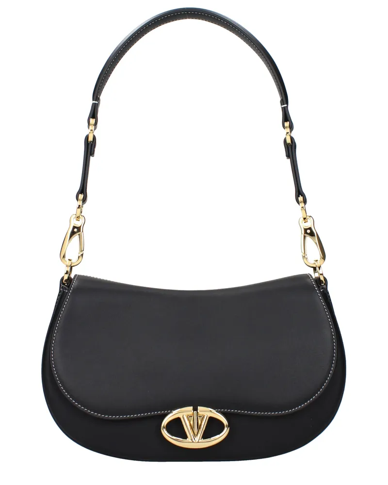 Valentino Garavani Damens Umhängetaschen Leder Schwarz -