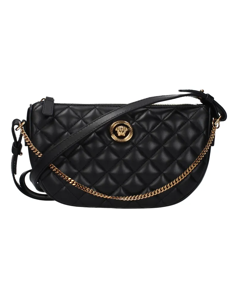 Versace Damens Handtaschen aus schwarzem Leder -