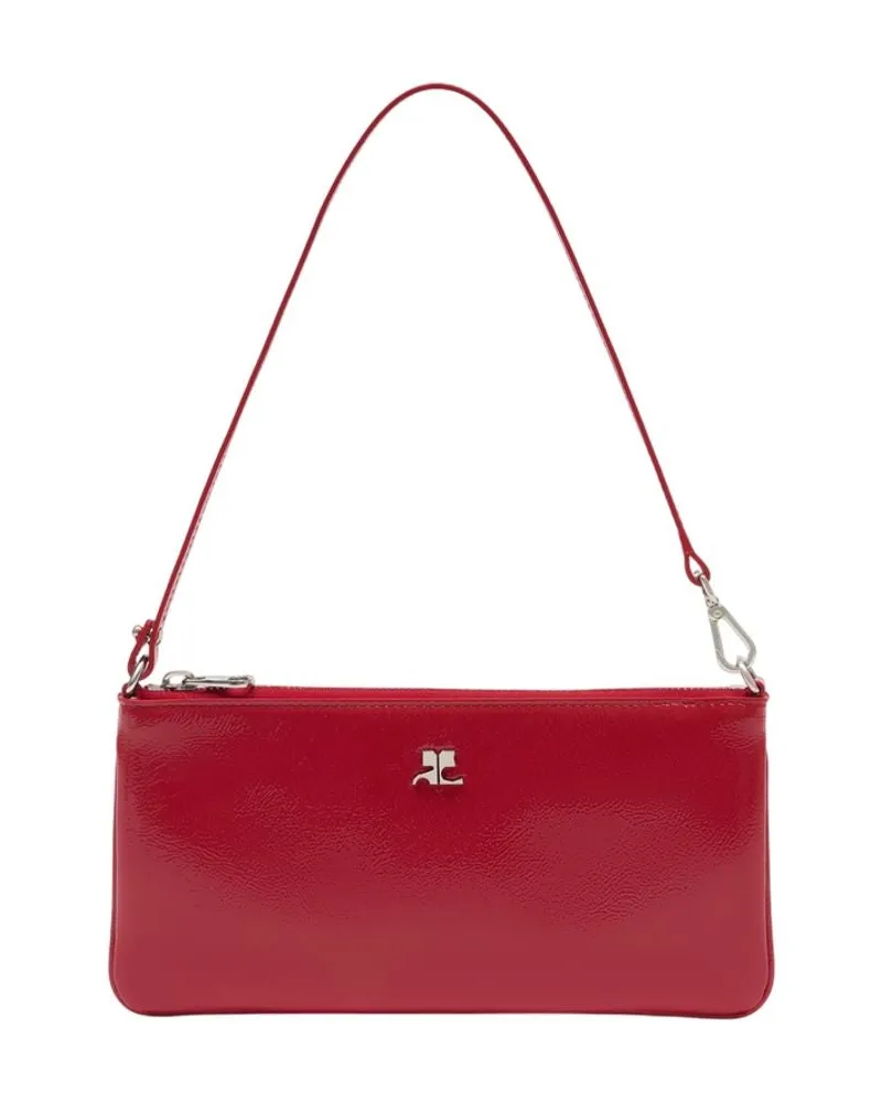 Courrèges Umhängetasche  Leder Rot Rot
