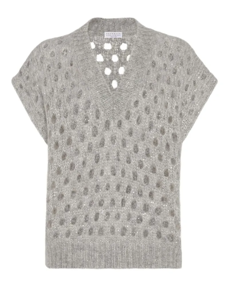 Brunello Cucinelli Pullover grau Grey