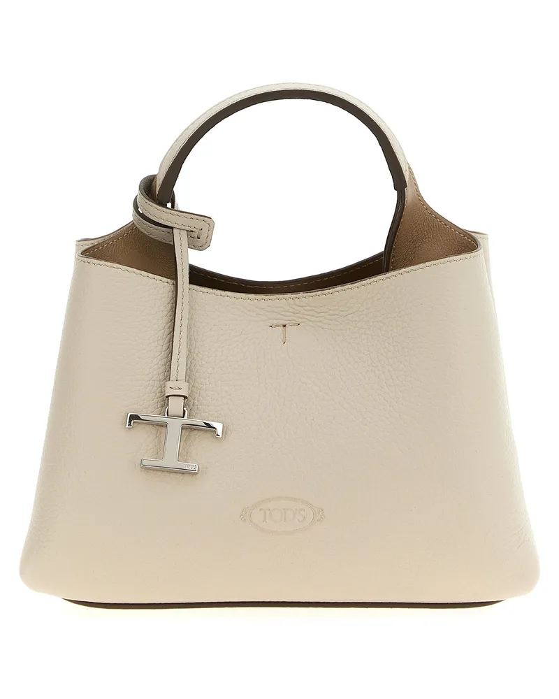 TOD'S Tod 's Mikrolederhandtasche Gray
