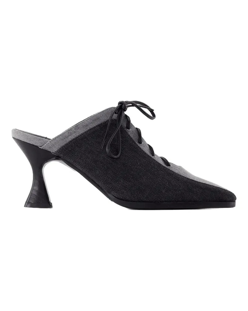 Carel Korsettsandalen  Canvas Schwarz Black