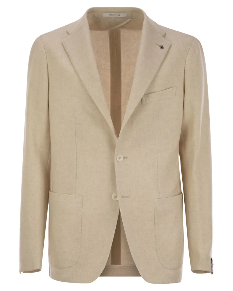 Tagliatore Virgin Woll Mischjacke Oat