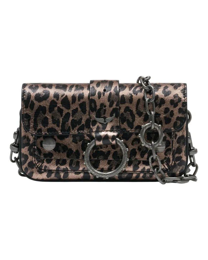 Zadig & Voltaire Kate Wallet On Chain  Leder Mehrfarbig Mehrfarbig