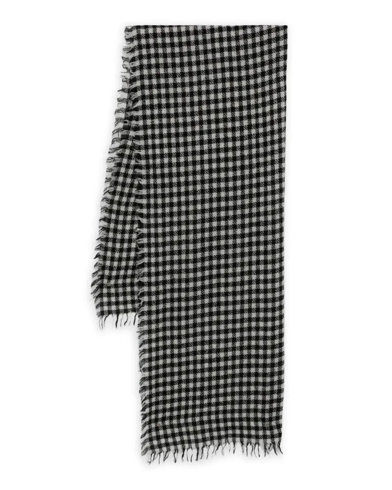 Faliero Sarti Wolle und Kaschmirschal Black