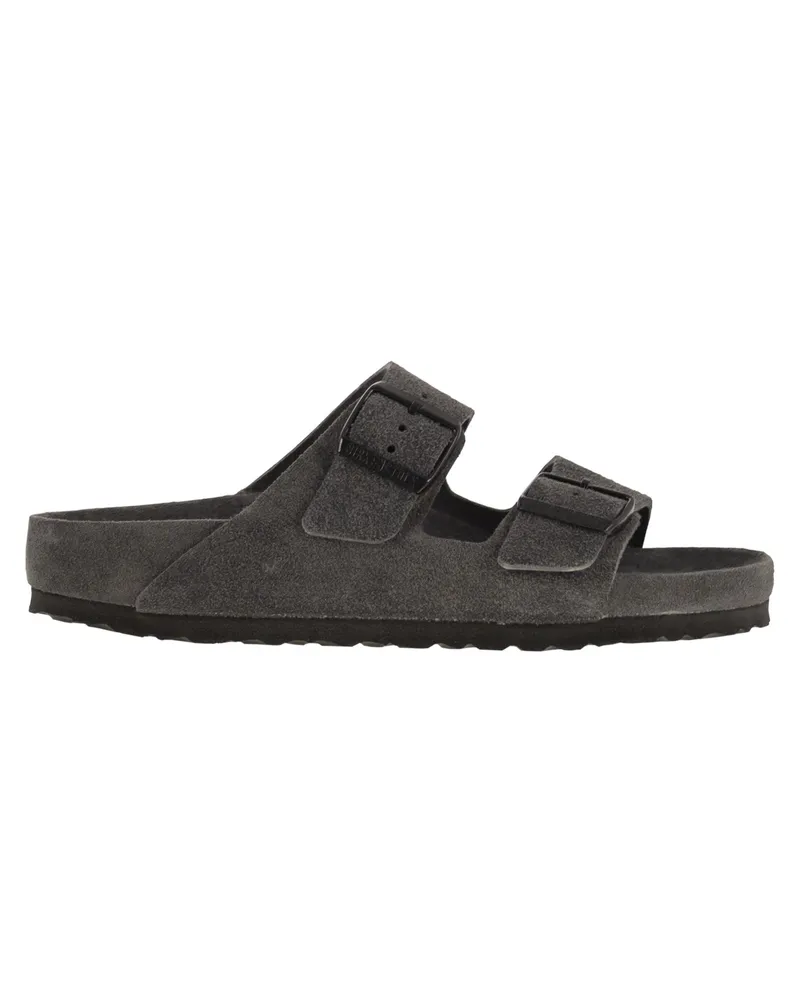 Birkenstock Arizona Exquisites Slipper mit Doppelschnalle Anthracite