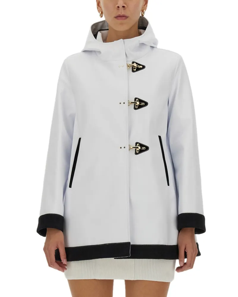 Fay drei Hook Parka White