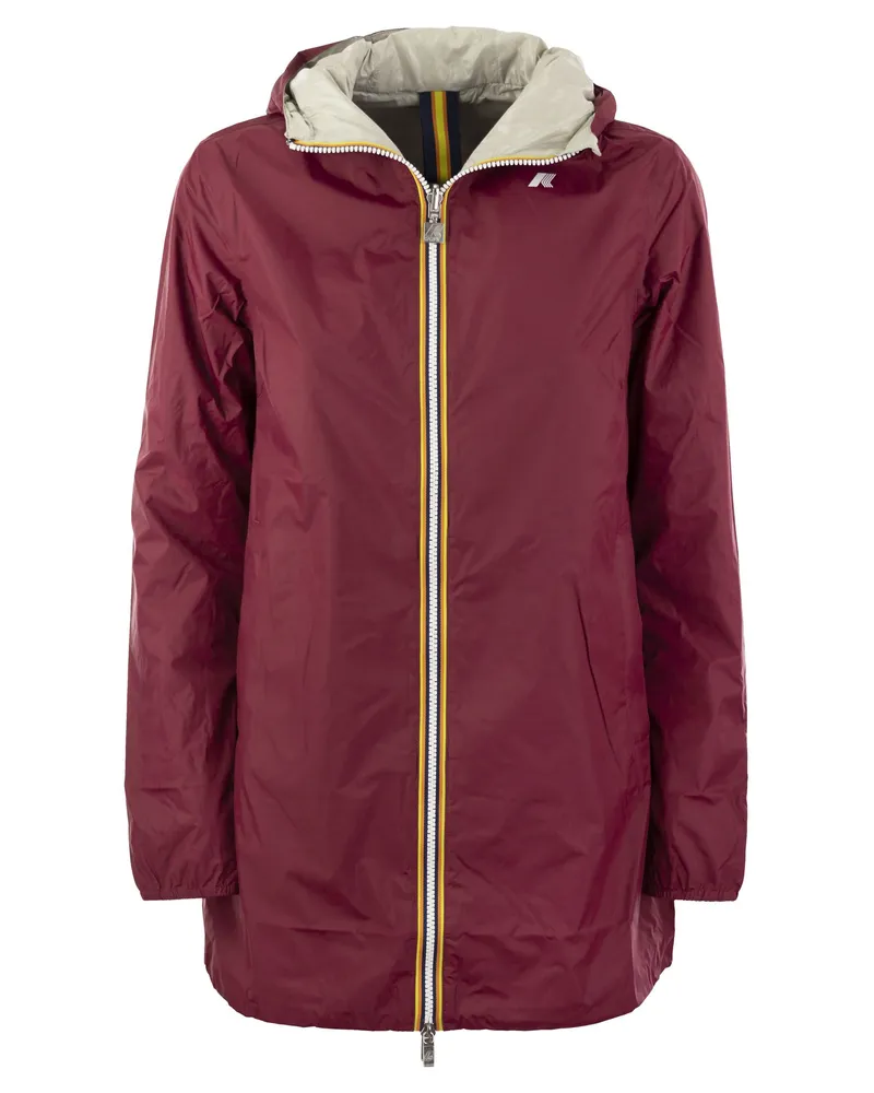 K-Way Sophie Plus reversible Kapuzenjacke Bordeaux