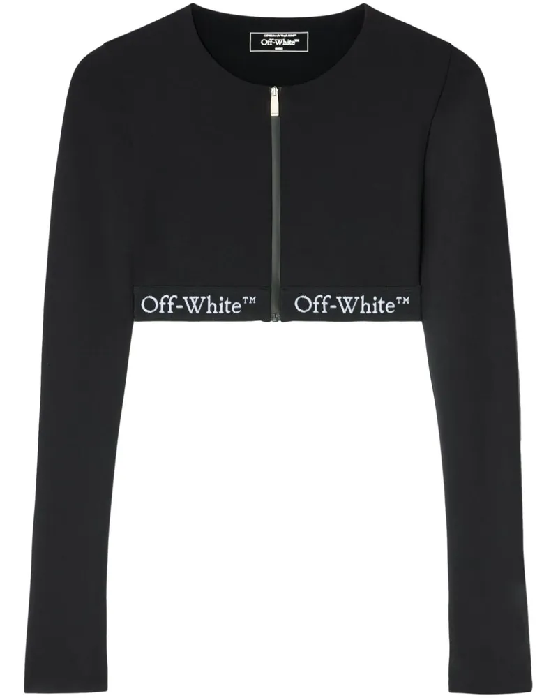 OFF-WHITE Cropped Top mit Logo -Band 1000