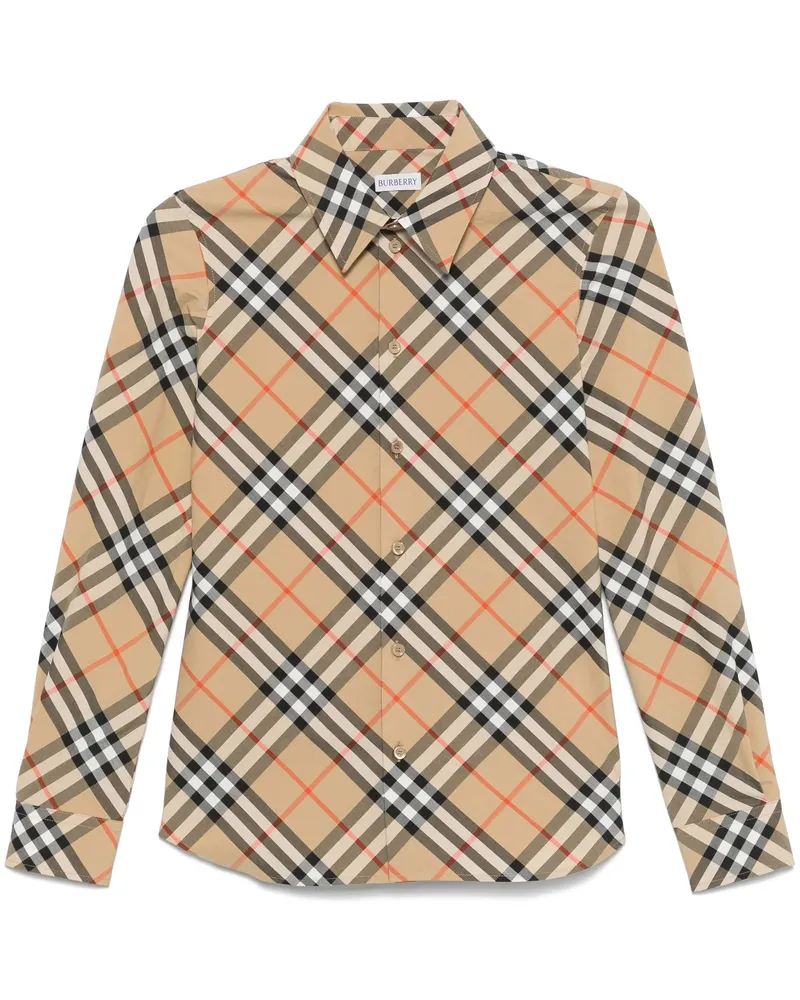 Burberry T -Shirt mit einem Vintage -Scheck Multicolour