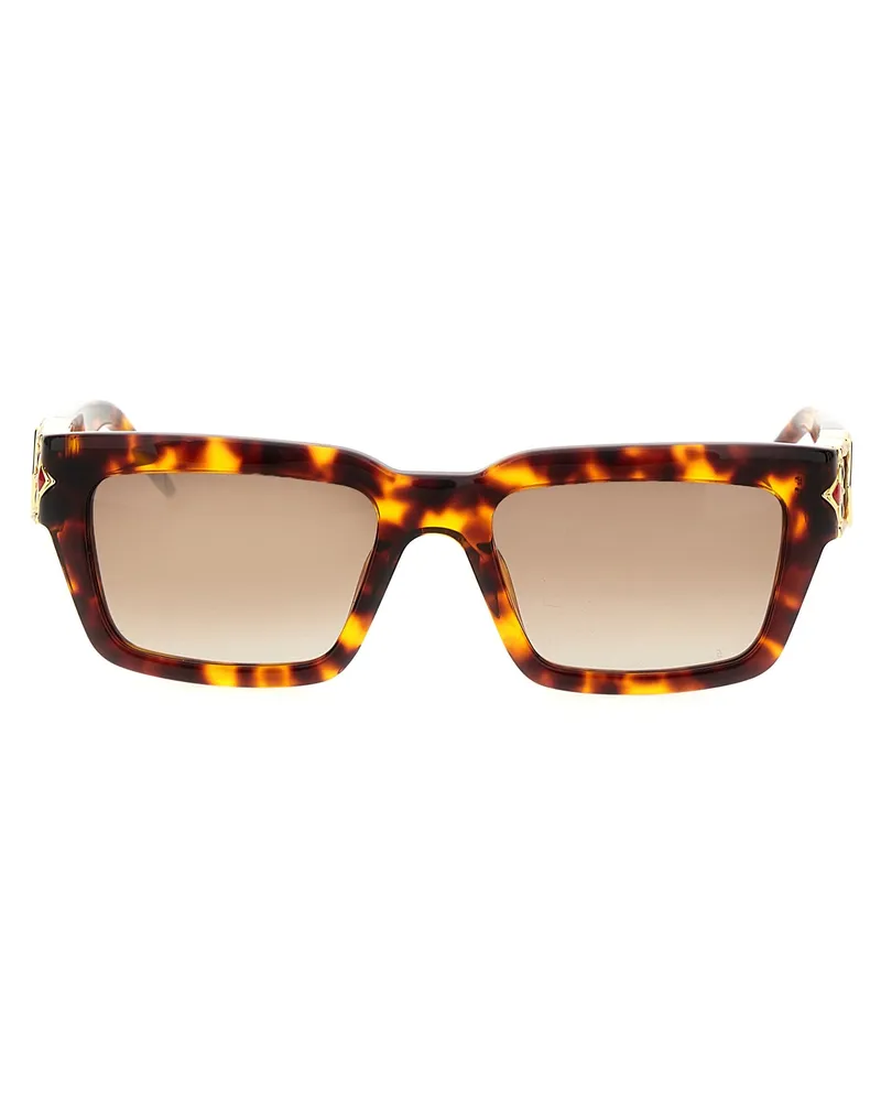 Casablanca Paris The Tortoishell Square Metope' Sonnenbrille Brown