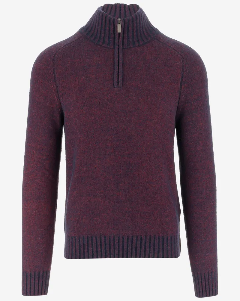 K-Way Wollmischpullover mit Reißverschluss am Hals Viola