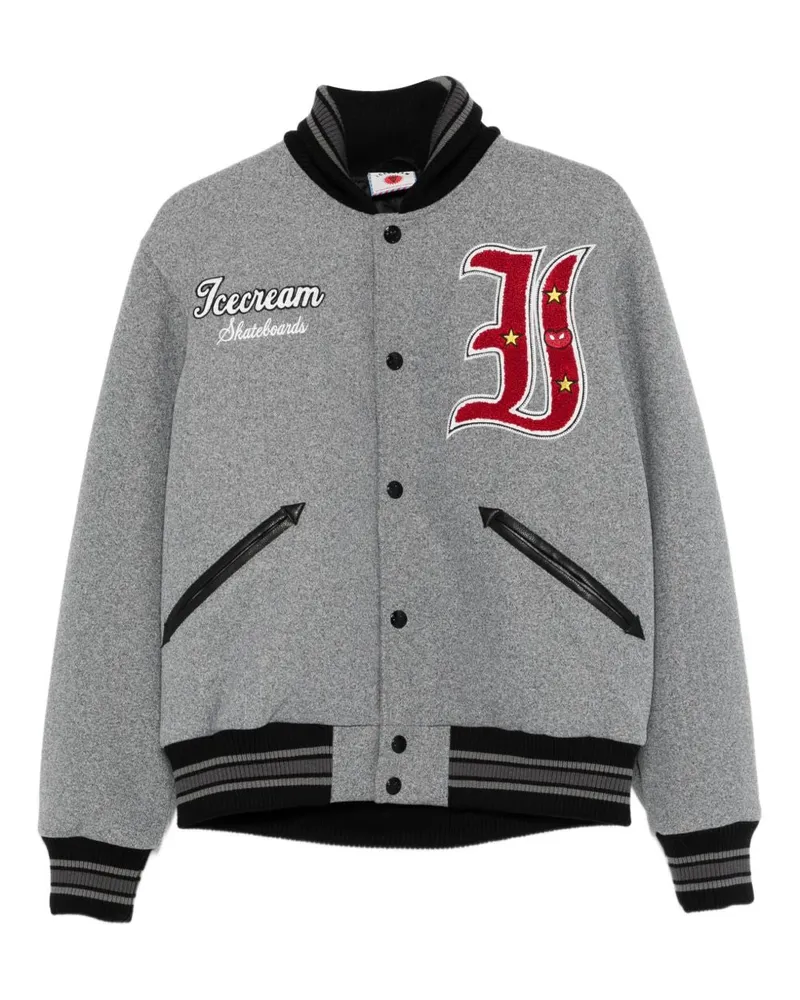 ICECREAM Bomberjacke aus Eiscreme-Baumwolle Grey