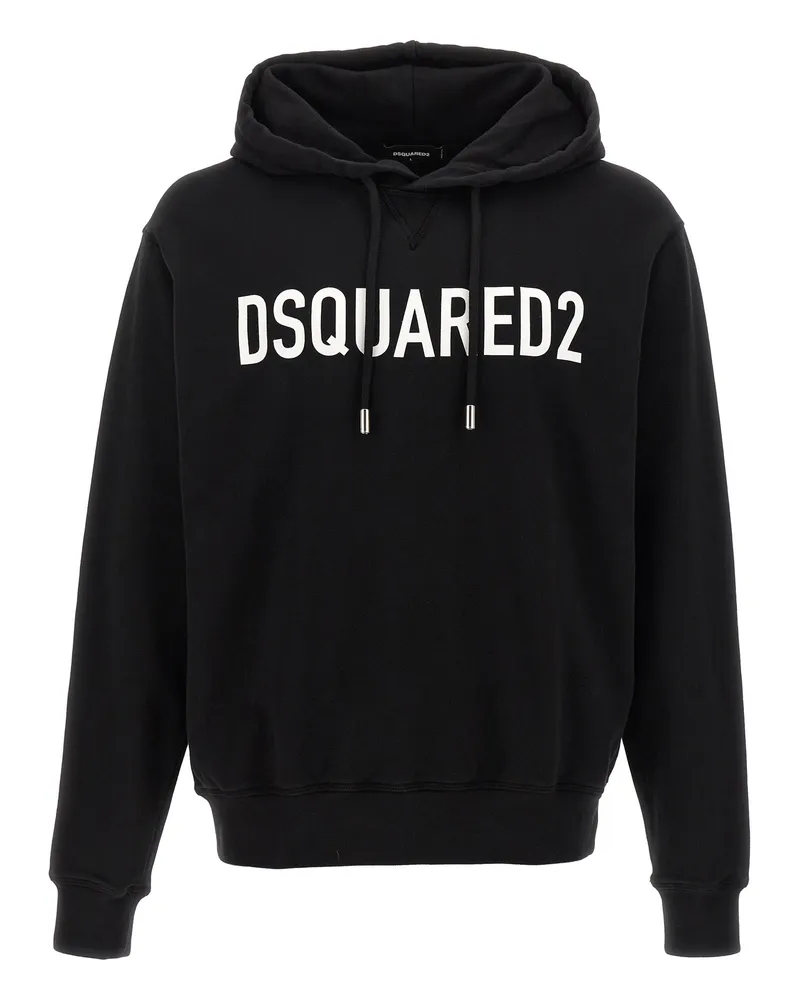 Dsquared2 Logo Print Hoodie White