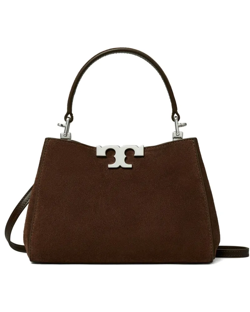 Tory Burch Eleanor Mini Lederhandtasche Brown