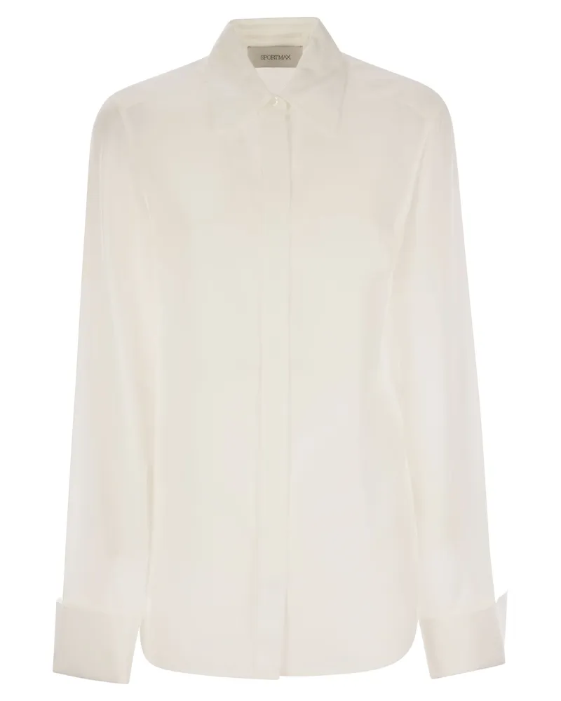 SPORTMAX GEMONA CREPE -Hemd White