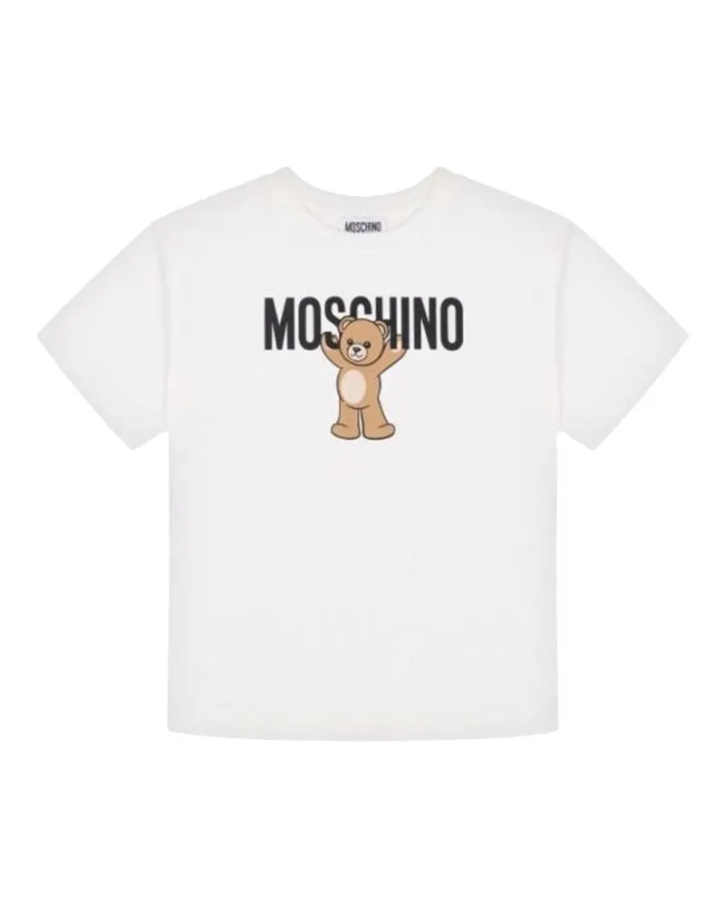 Moschino Teddy Bear" Logo T -Shirt White