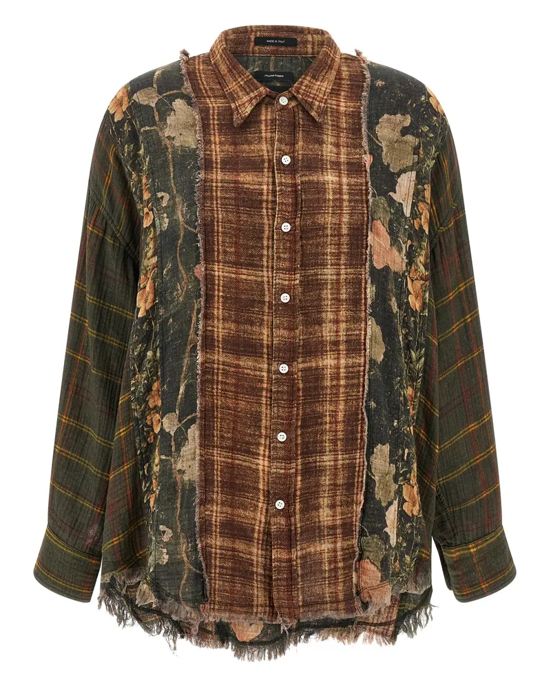 R13 Patchwork -Shirt Multicolor