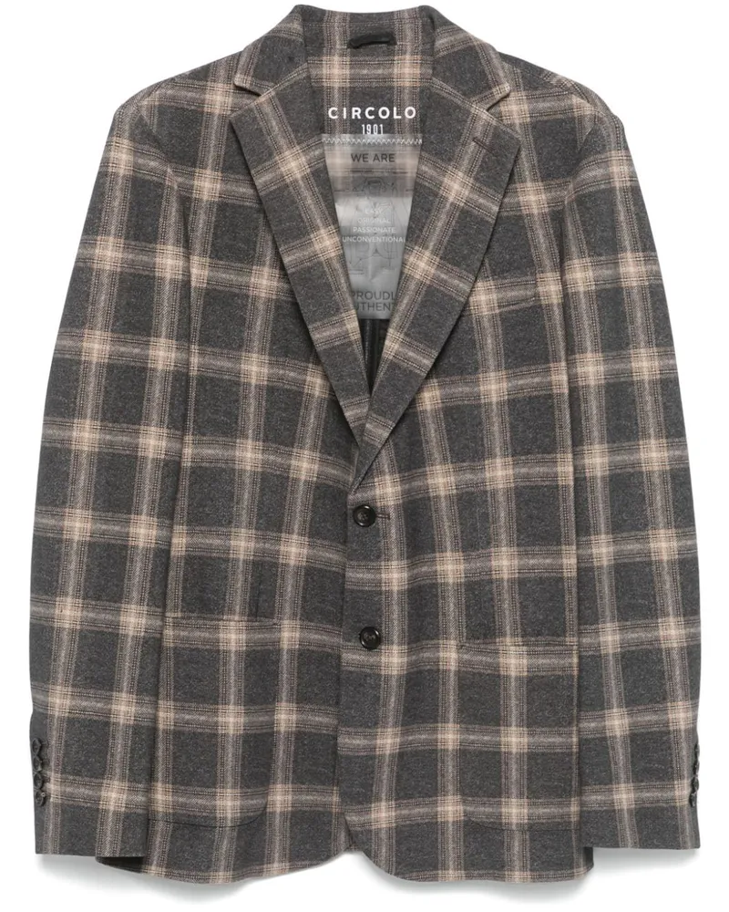 CIRCOLO 1901 Cotton Single Breasted Jacke Camel