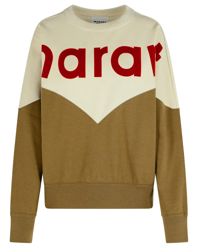Étoile Isabel Marant Khaki Houston' dunkler Baumwollblend -Sweatshirt Green