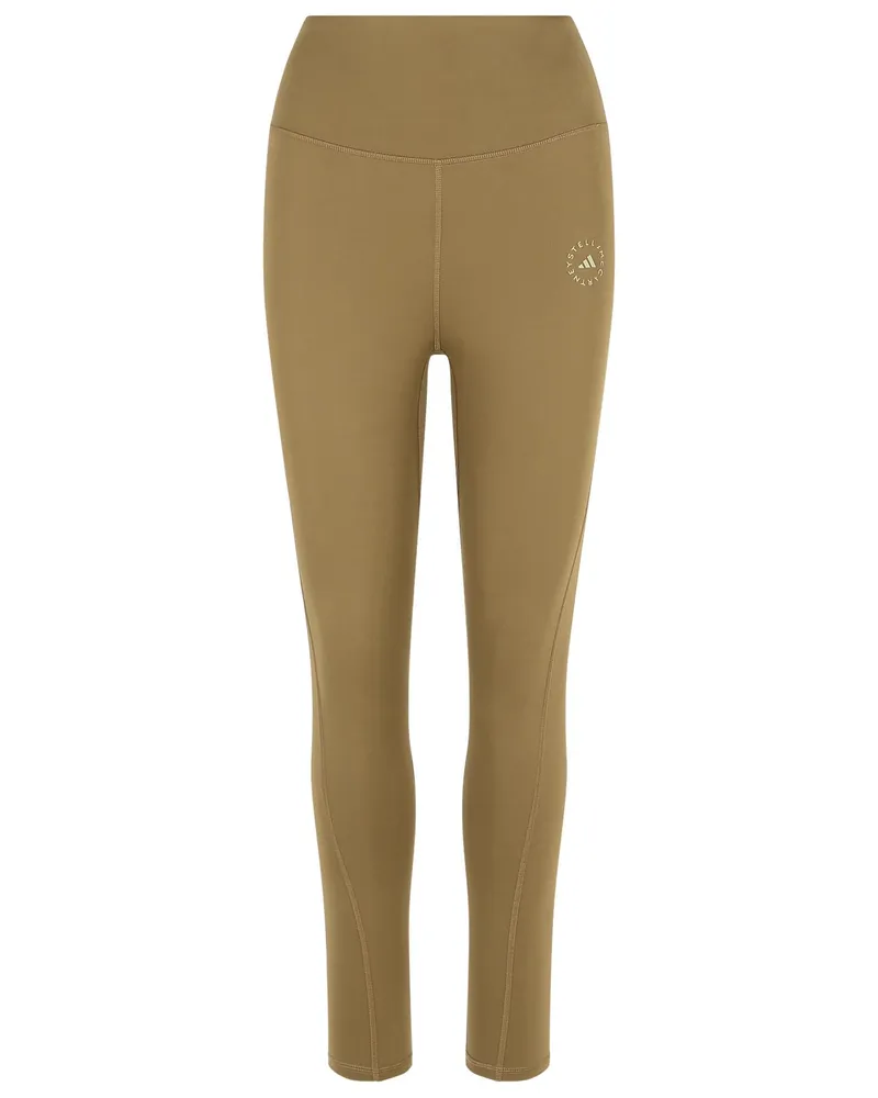 adidas Adidas von Stella McCartney Army Polyester Blend Leggings Brown