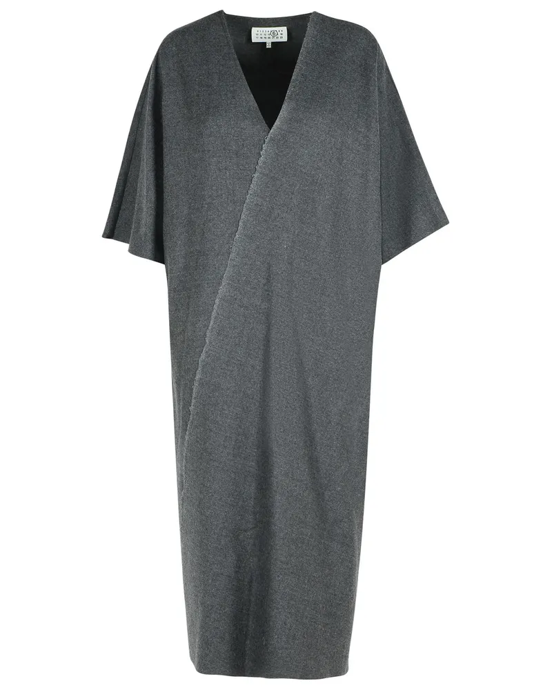 Maison Margiela Grey Jungfrau Wollkleid Grey