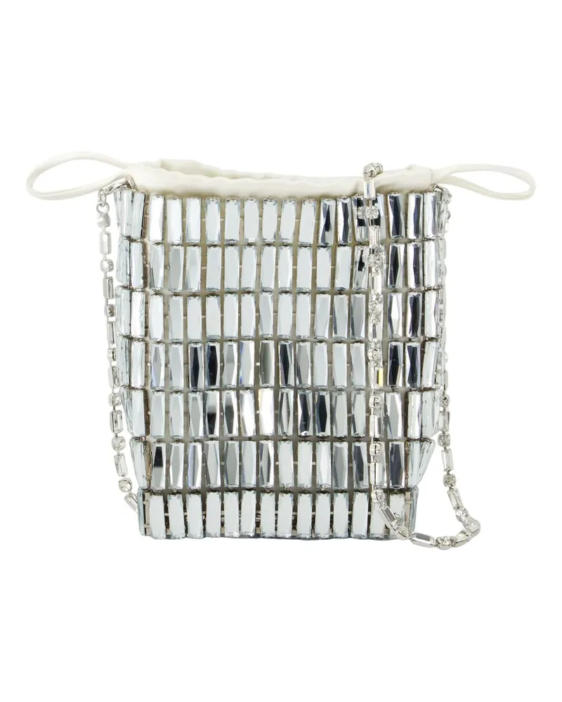 Self-Portrait Kristall Mini Crossbody  Metall Silber Silber
