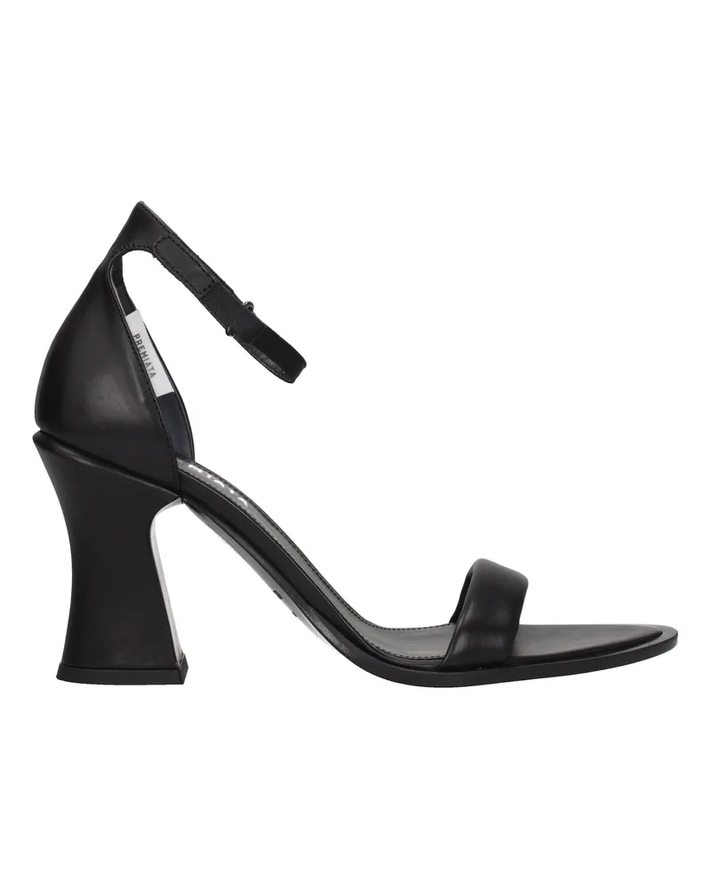 Premiata Vanity Damens Ledersandalen Schwarz -