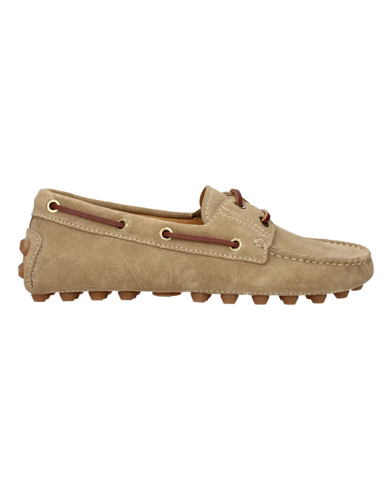 TOD'S Frauen's Gommino Mokassins Wildleder Beige/Biscuit -