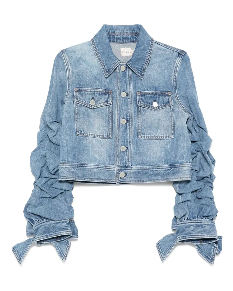 Alice + Olivia Tiff Denim Jacke Blue