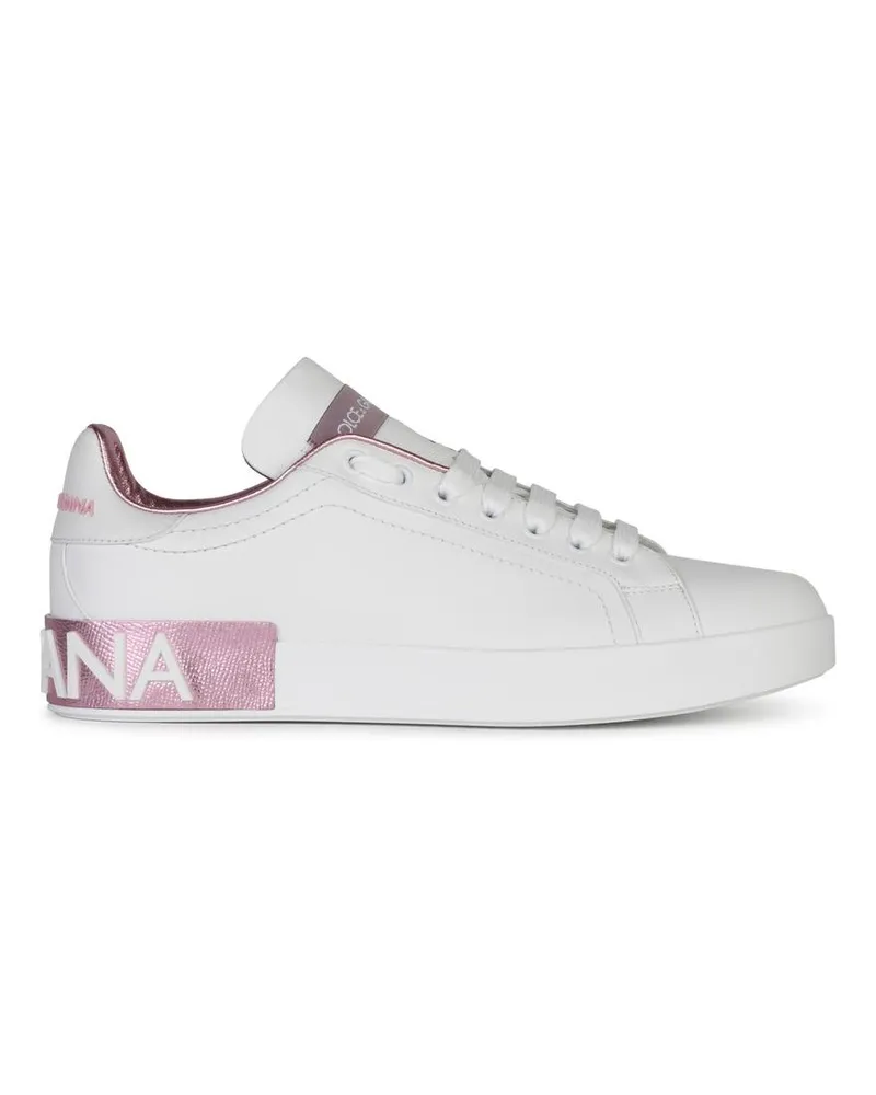 Dolce & Gabbana Portofino Lear Sneakers White