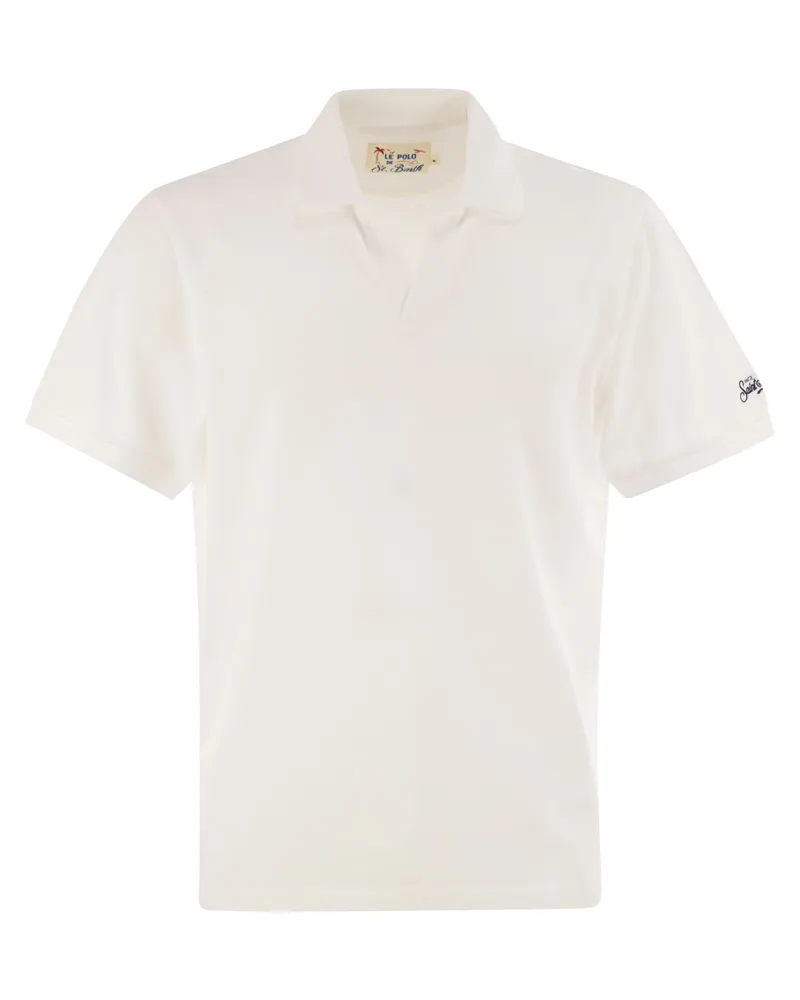 MC2 Saint Barth Charles Piqué Polo -Hemd White