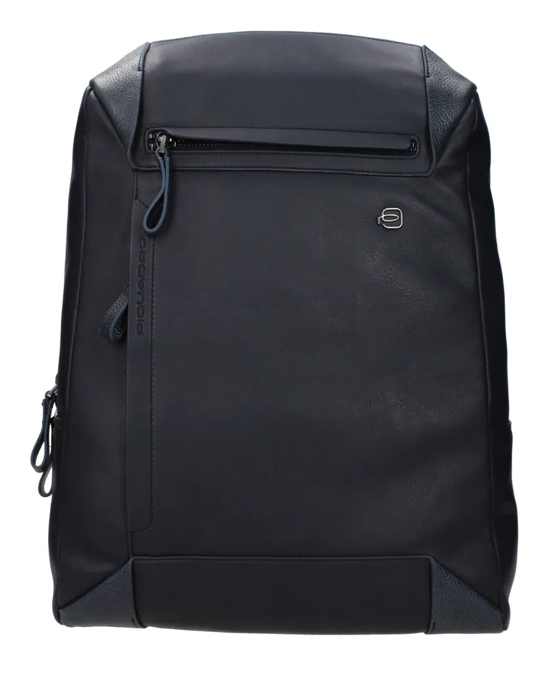 Piquadro Herrens Rucksäcke und Beutel aus blauem Leder -
