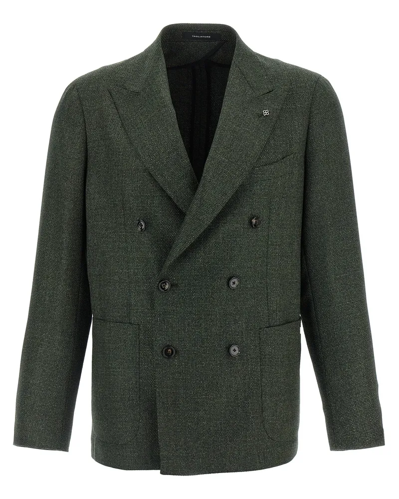 Tagliatore Micro Squares Blazer Green