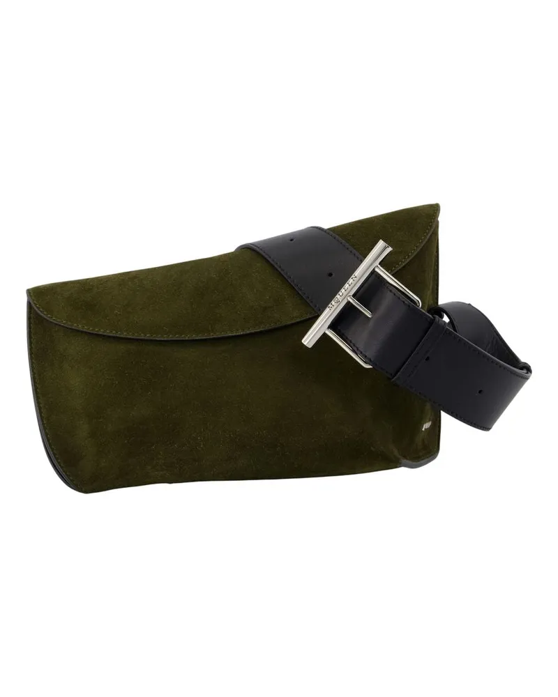 Alexander McQueen T Bar Sling großer Crossbody Alexander Mc Queen Leder Khaki Khaki