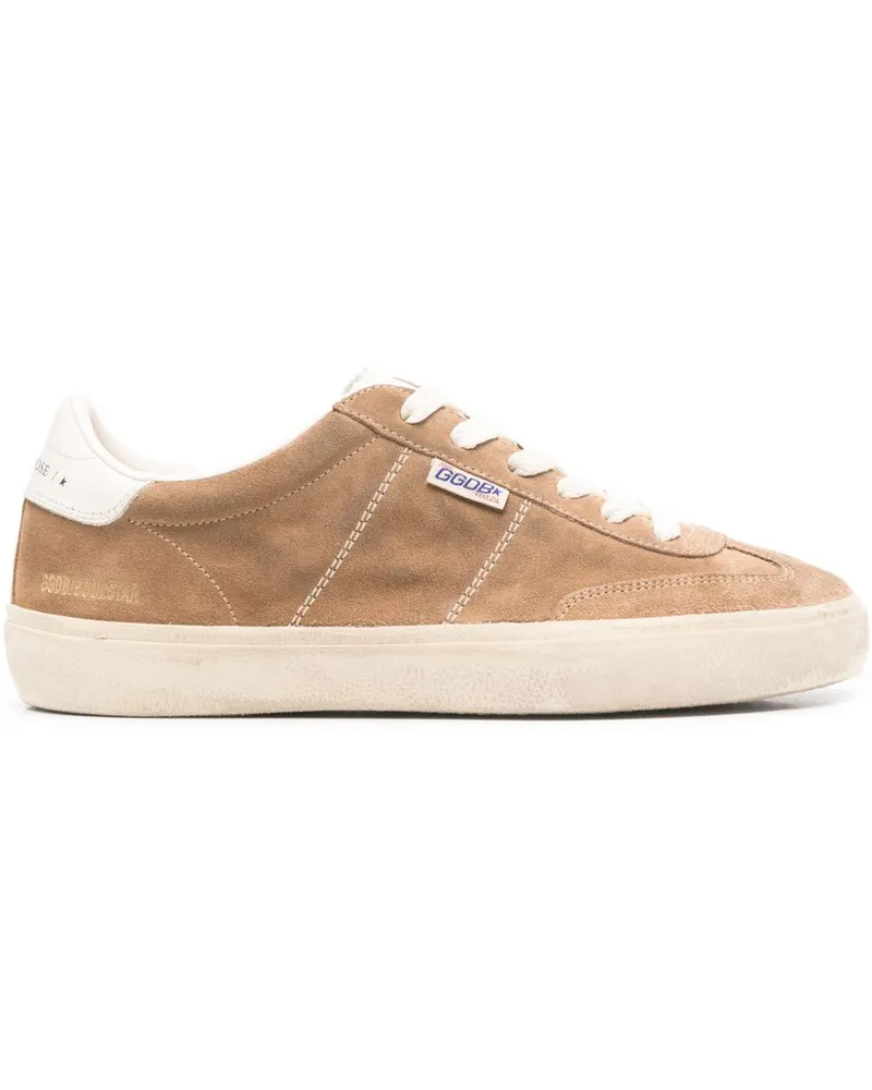 Golden Goose Golden Gänse Soul Star Star Suede Leder -Sneaker Marrone