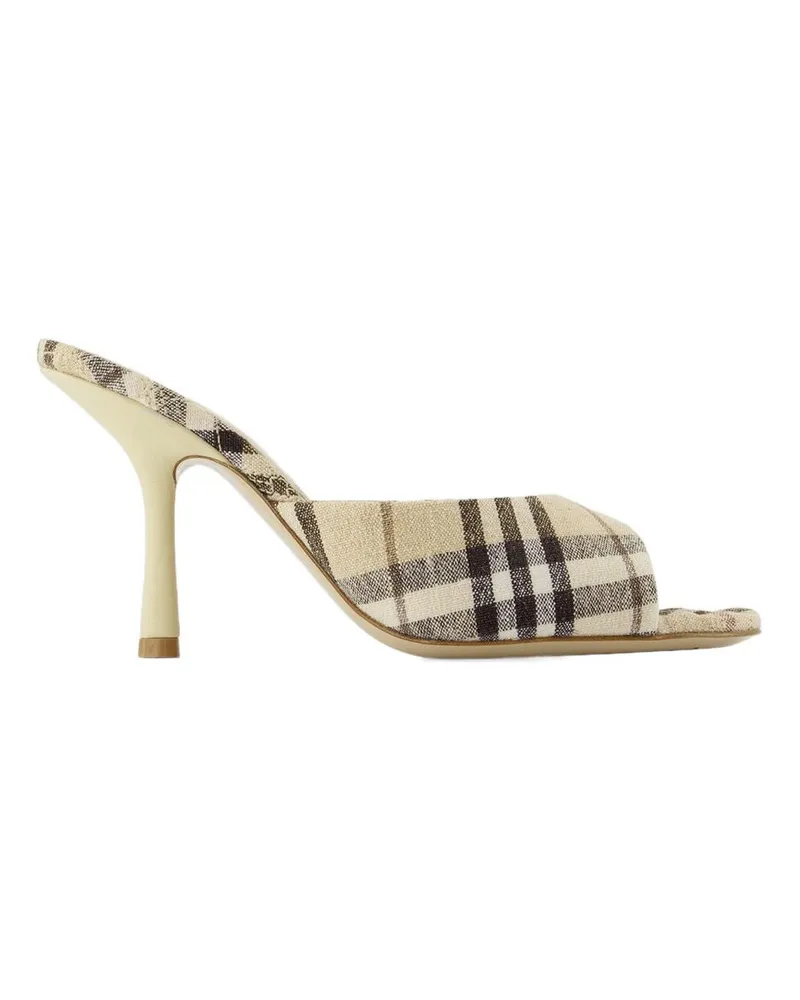 Burberry MEWS 90 CHK Pumps  -Leinen neutral Neutral