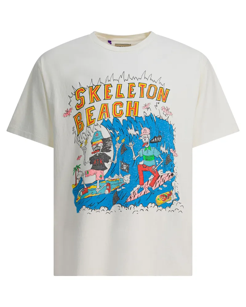 GALLERY DEPT. Galerieabteilung „Skeleton Beach Surf“ T-Shirt White